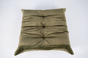 Togo_Pouf_by_Michel_Ducaroy_for_Ligne_Roset,_Khaki_Velvet,_France,_1970s