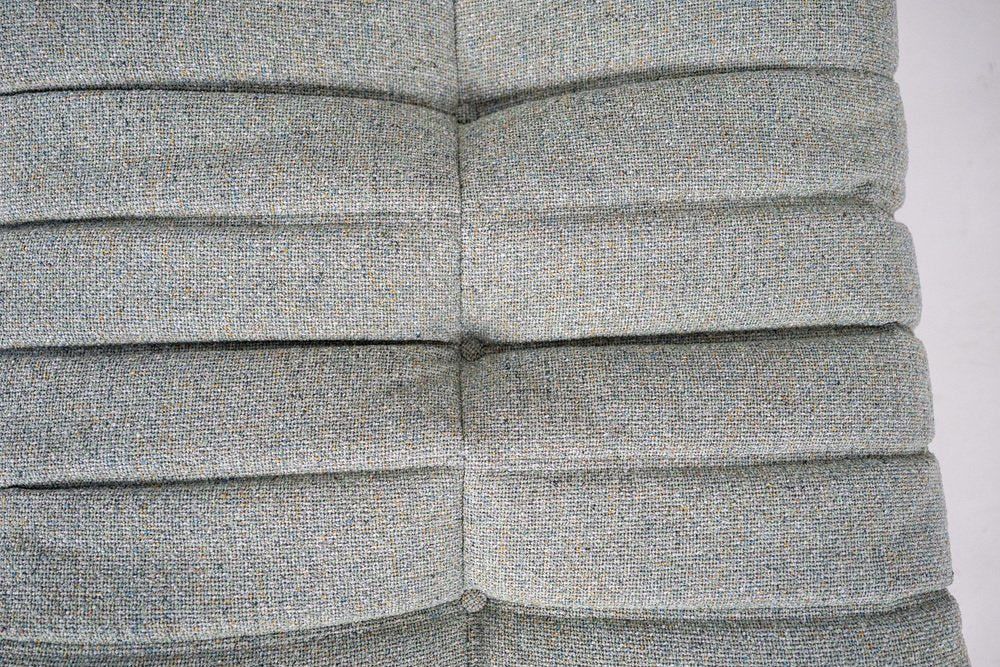 Togo_Pouf_by_Michel_Ducaroy_for_Ligne_Roset,_Melange_Tweed_Fabric,_France,_1970s