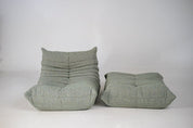 Togo_Pouf_by_Michel_Ducaroy_for_Ligne_Roset,_Melange_Tweed_Fabric,_France,_1970s