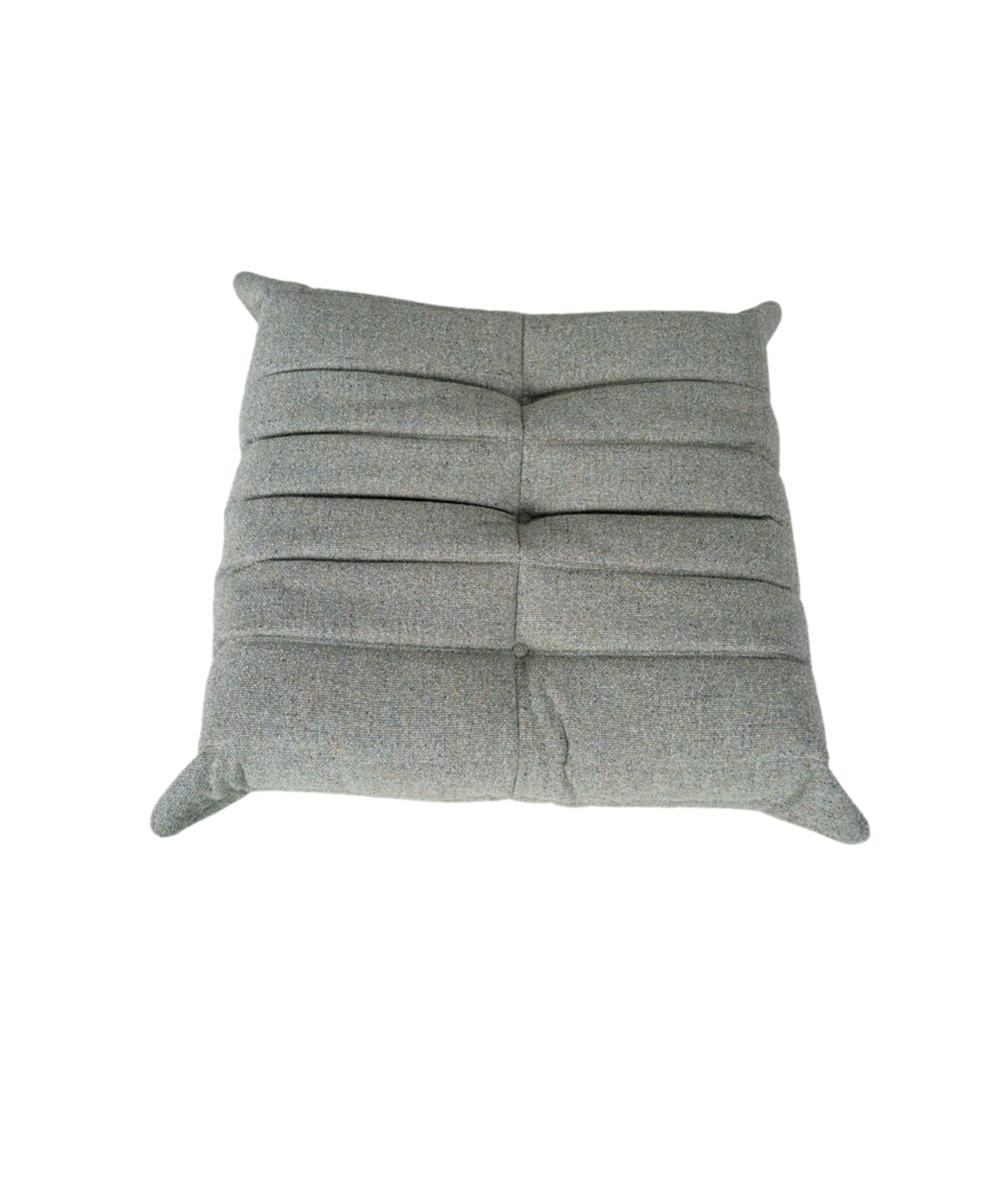 Togo_Pouf_by_Michel_Ducaroy_for_Ligne_Roset,_Melange_Tweed_Fabric,_France,_1970s