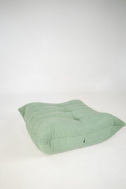 Togo_Pouf_by_Michel_Ducaroy_for_Ligne_Roset,_Mint_Bouclet_Fabric,_France,_1970s