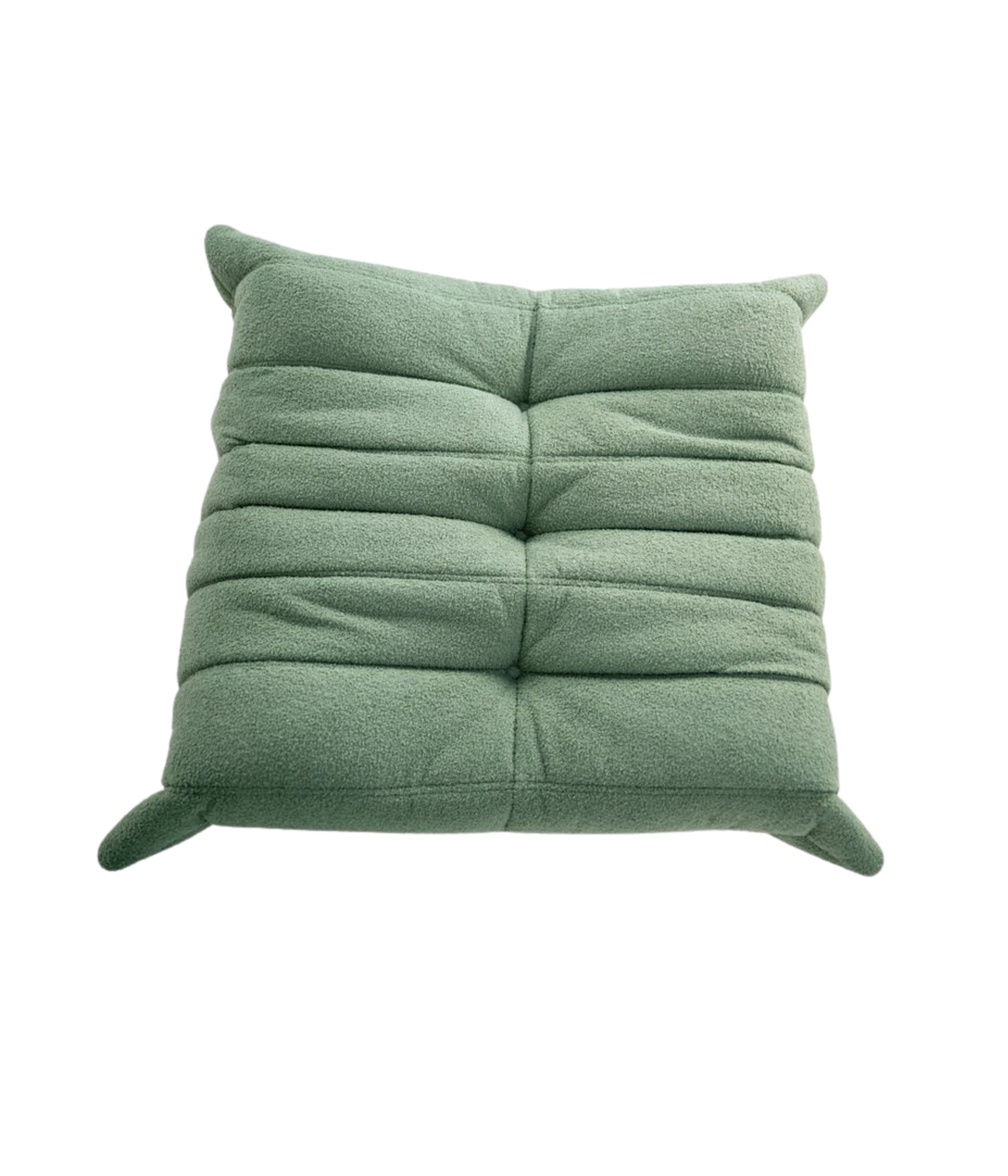Togo_Pouf_by_Michel_Ducaroy_for_Ligne_Roset,_Mint_Bouclet_Fabric,_France,_1970s