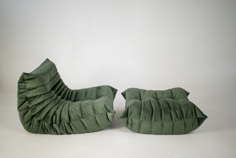 Togo_Pouf_by_Michel_Ducaroy_for_Ligne_Roset,_Moss_Velvet,_France,_1970s