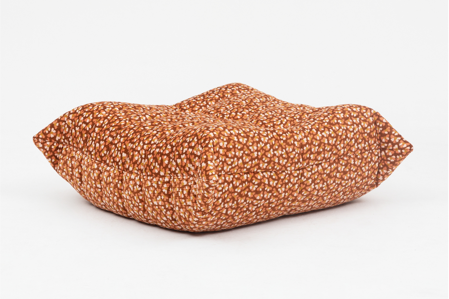 Togo_Pouf_by_Michel_Ducaroy_for_Ligne_Roset,_Orange_pattern,_France,_1970s