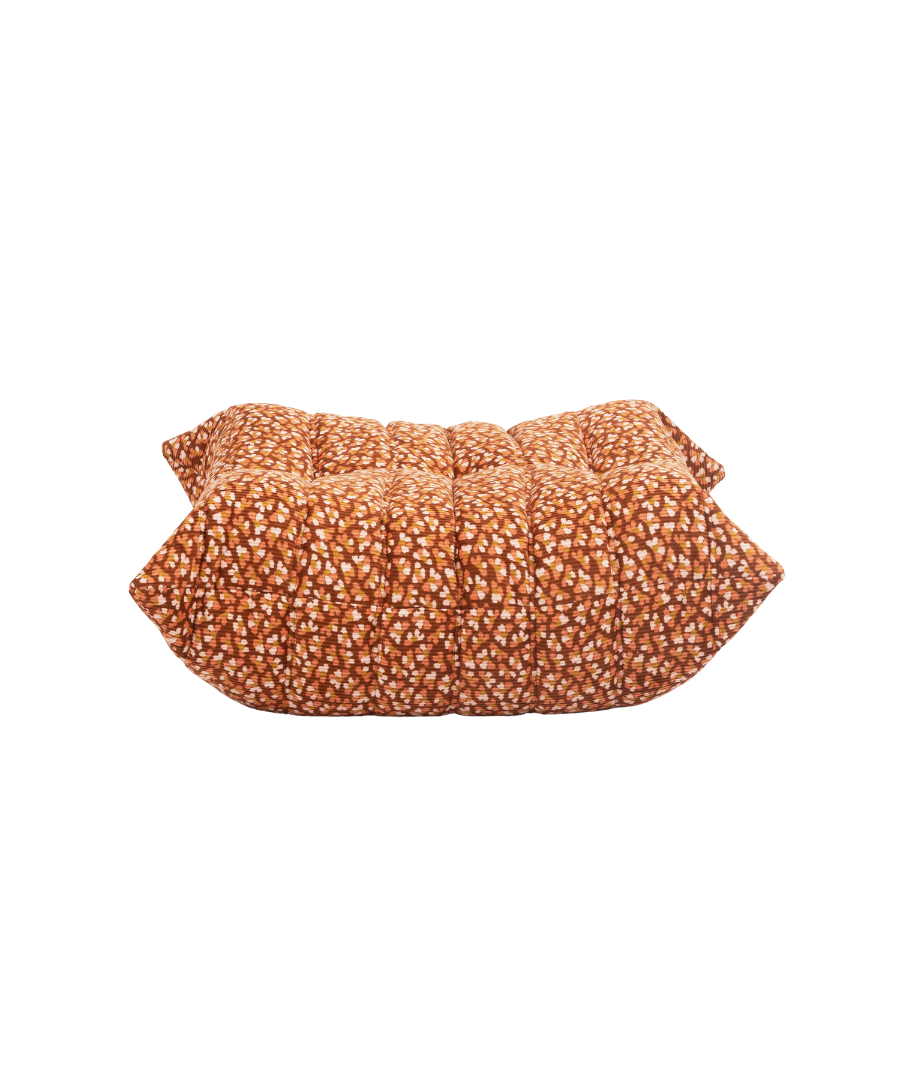 Togo_Pouf_by_Michel_Ducaroy_for_Ligne_Roset,_Orange_pattern,_France,_1970s