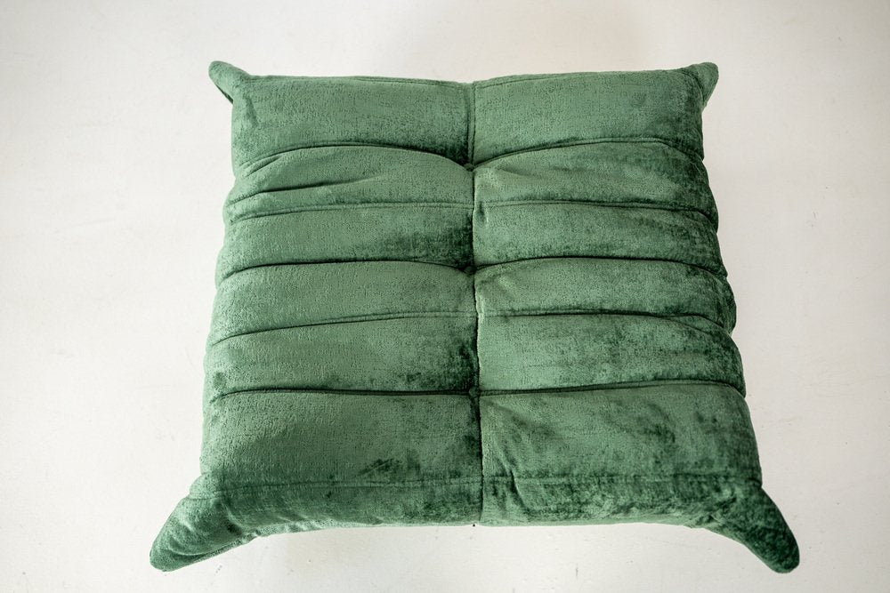 Togo_Pouf_by_Michel_Ducaroy_for_Ligne_Roset,_Pistachio_Boulcet_Fabric,_France,_1970s