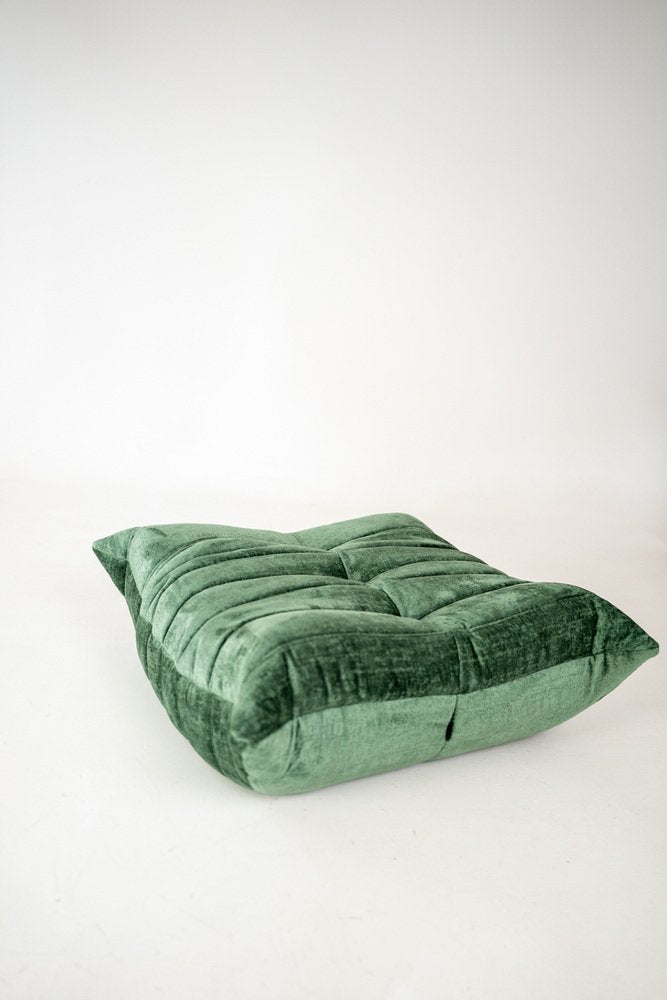 Togo_Pouf_by_Michel_Ducaroy_for_Ligne_Roset,_Pistachio_Boulcet_Fabric,_France,_1970s