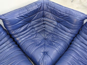 Set_of_5_Togo_Sofa_by_Michel_Ducaroy_for_Ligne_Roset_in_Blue_Leather,_France,_1980s