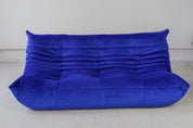 Togo_Three-Seater_Sofa_by_Michel_Ducaroy_for_Ligne_Roset,_Blue_Velvet,_France,_1970s
