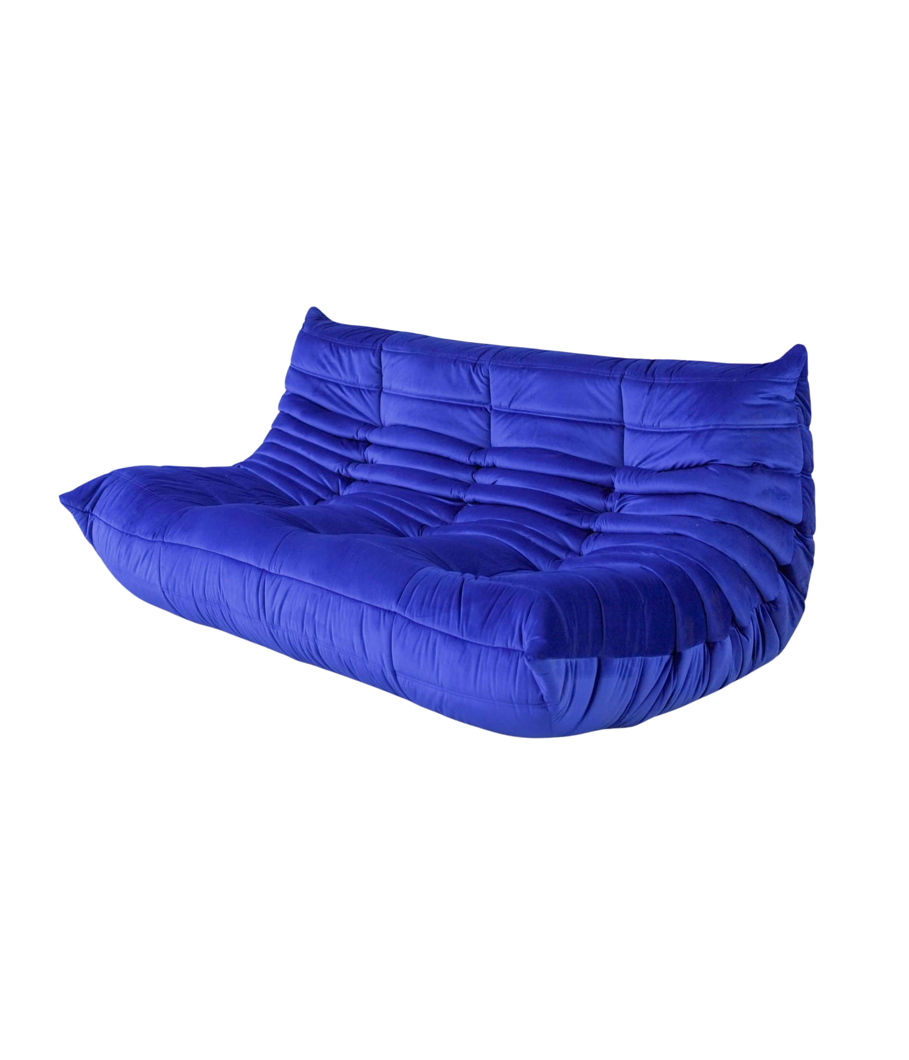 Togo_Three-Seater_Sofa_by_Michel_Ducaroy_for_Ligne_Roset,_Blue_Velvet,_France,_1970s