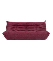 Togo_Three-Seater_Sofa_by_Michel_Ducaroy_for_Ligne_Roset,_Burgundy_Bouclé,_France,_1970s