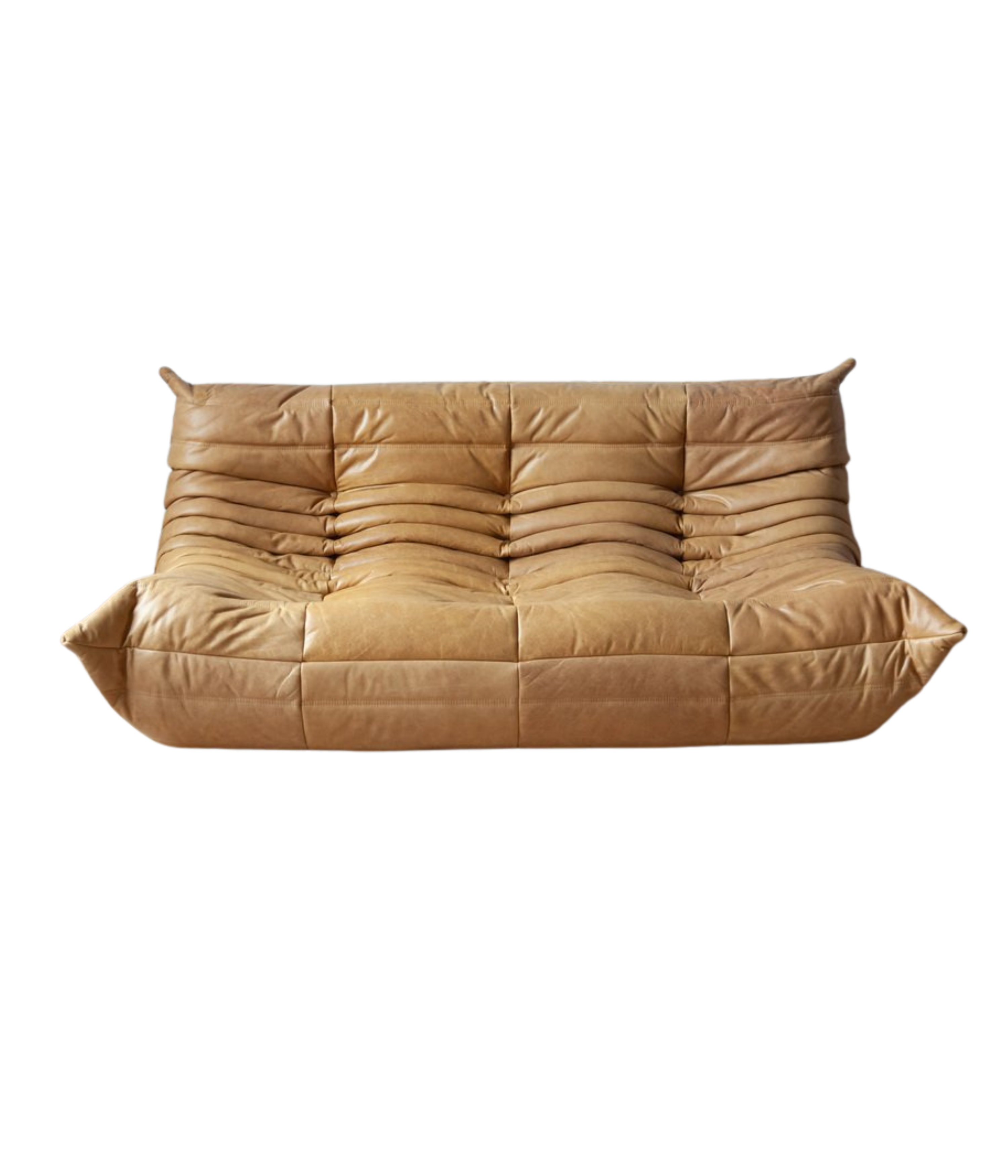 Togo_Three-Seater_Sofa_by_Michel_Ducaroy_for_Ligne_Roset,_Camel_Brown_Leather,_France,_1970s