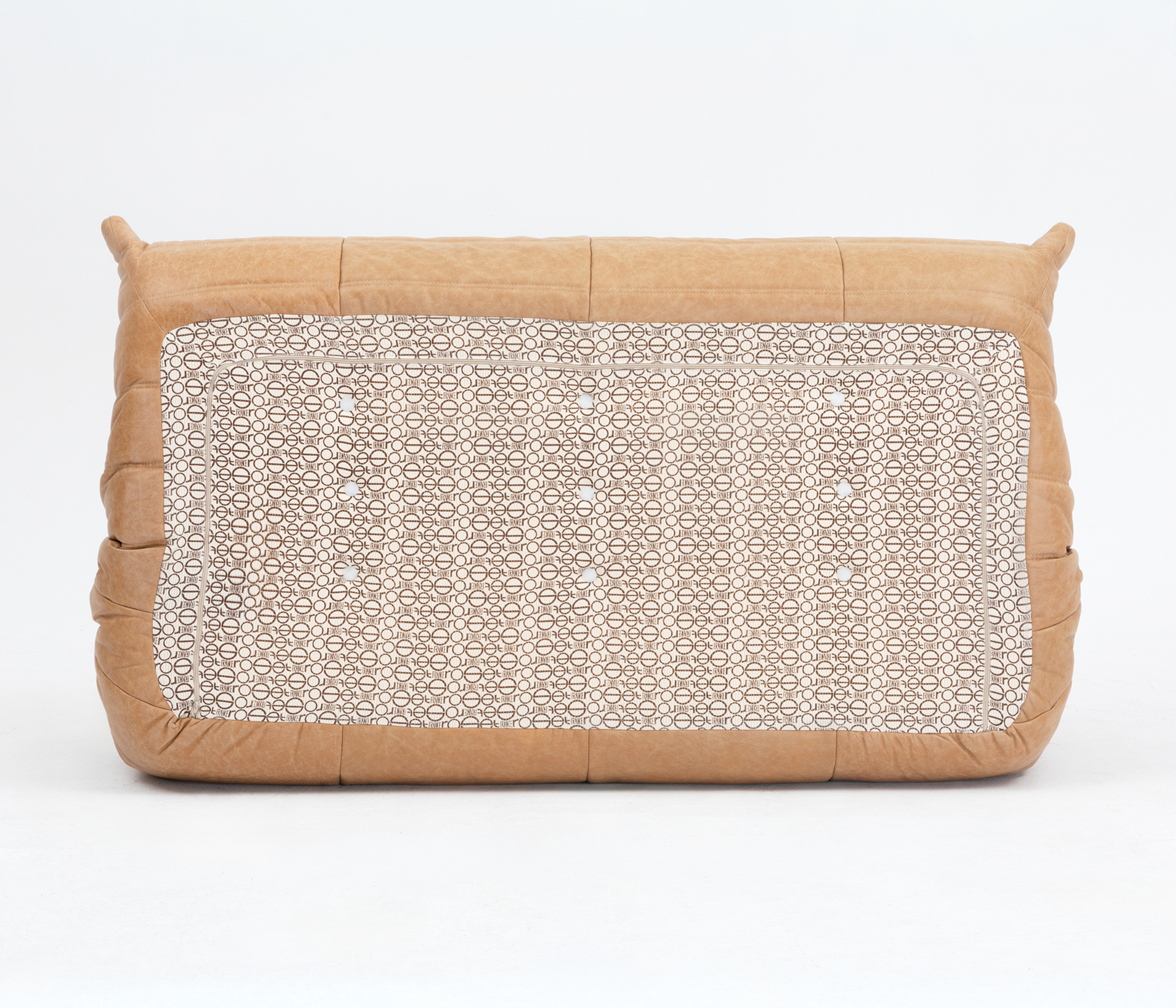Togo_Three-Seater_Sofa_by_Michel_Ducaroy_for_Ligne_Roset,_Caramel_fabric,_France,_1970s