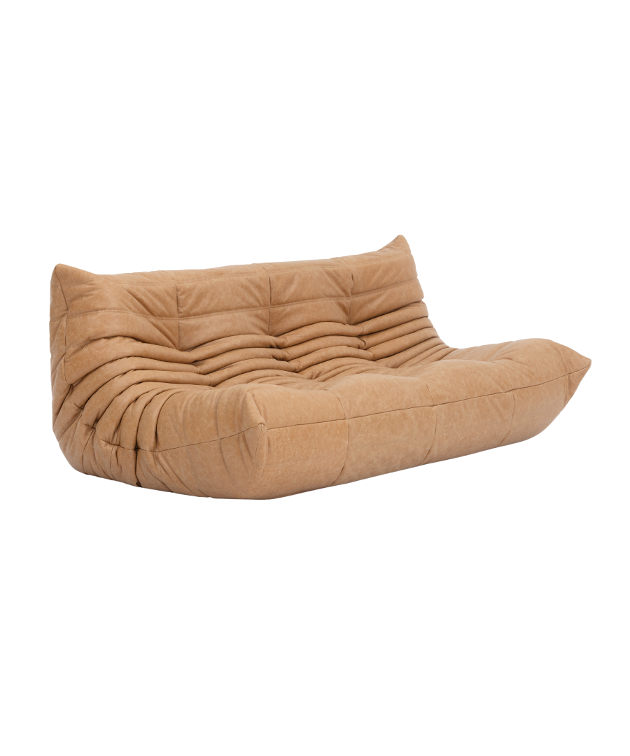 Togo_Three-Seater_Sofa_by_Michel_Ducaroy_for_Ligne_Roset,_Caramel_fabric,_France,_1970s