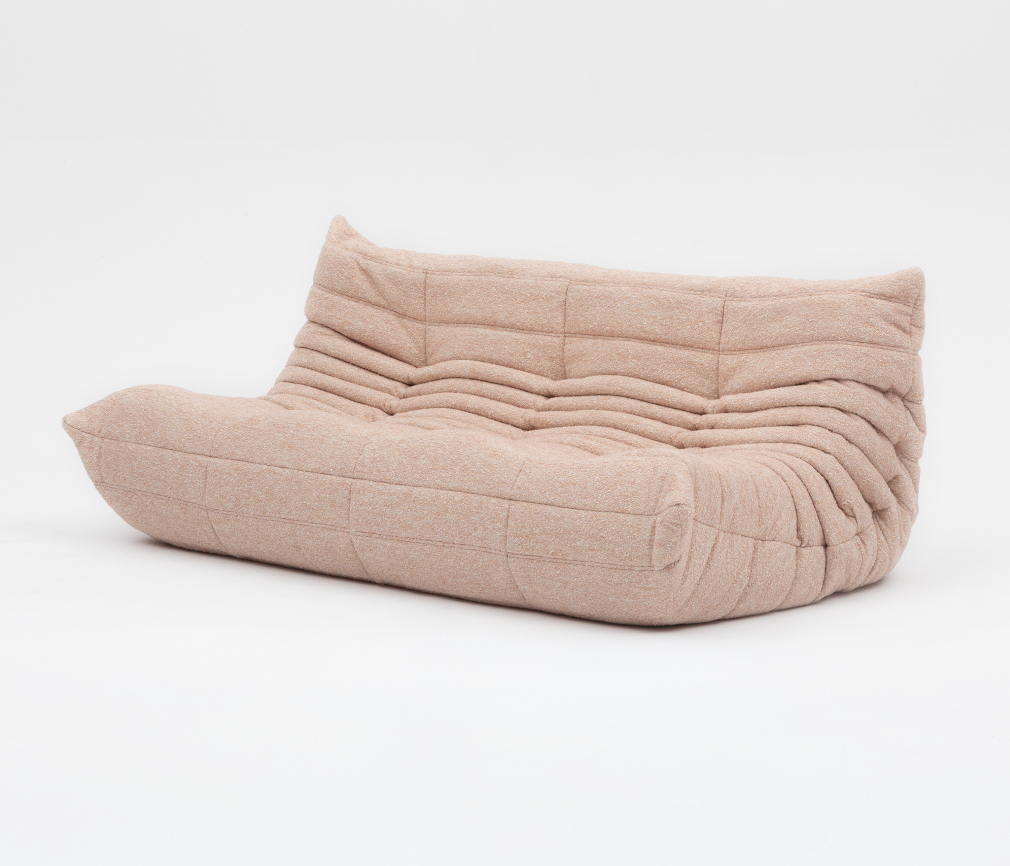 Togo_Three-Seater_Sofa_by_Michel_Ducaroy_for_Ligne_Roset,_Cream_Bouclé,_France,_1970s