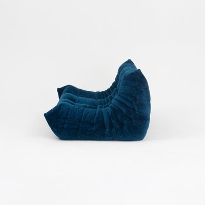 Togo_Three-Seater_Sofa_by_Michel_Ducaroy_for_Ligne_Roset,_Dark_Blue_Fabric,_France,_1970s