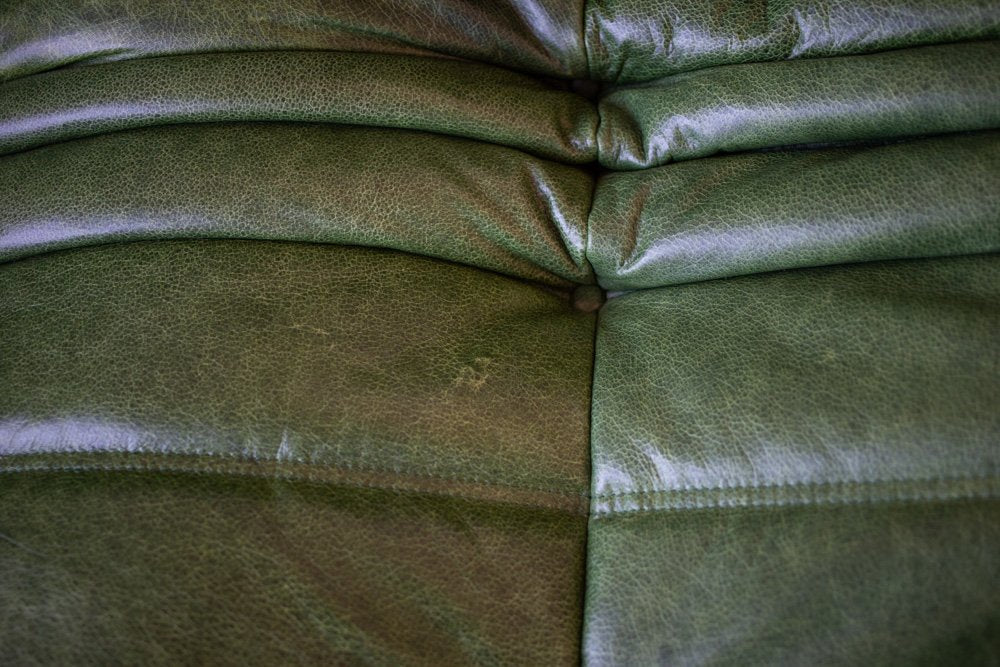 Togo_Three-Seater_Sofa_by_Michel_Ducaroy_for_Ligne_Roset,_Green_leather,_France,_1970s
