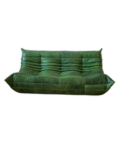Togo_Three-Seater_Sofa_by_Michel_Ducaroy_for_Ligne_Roset,_Green_leather,_France,_1970s