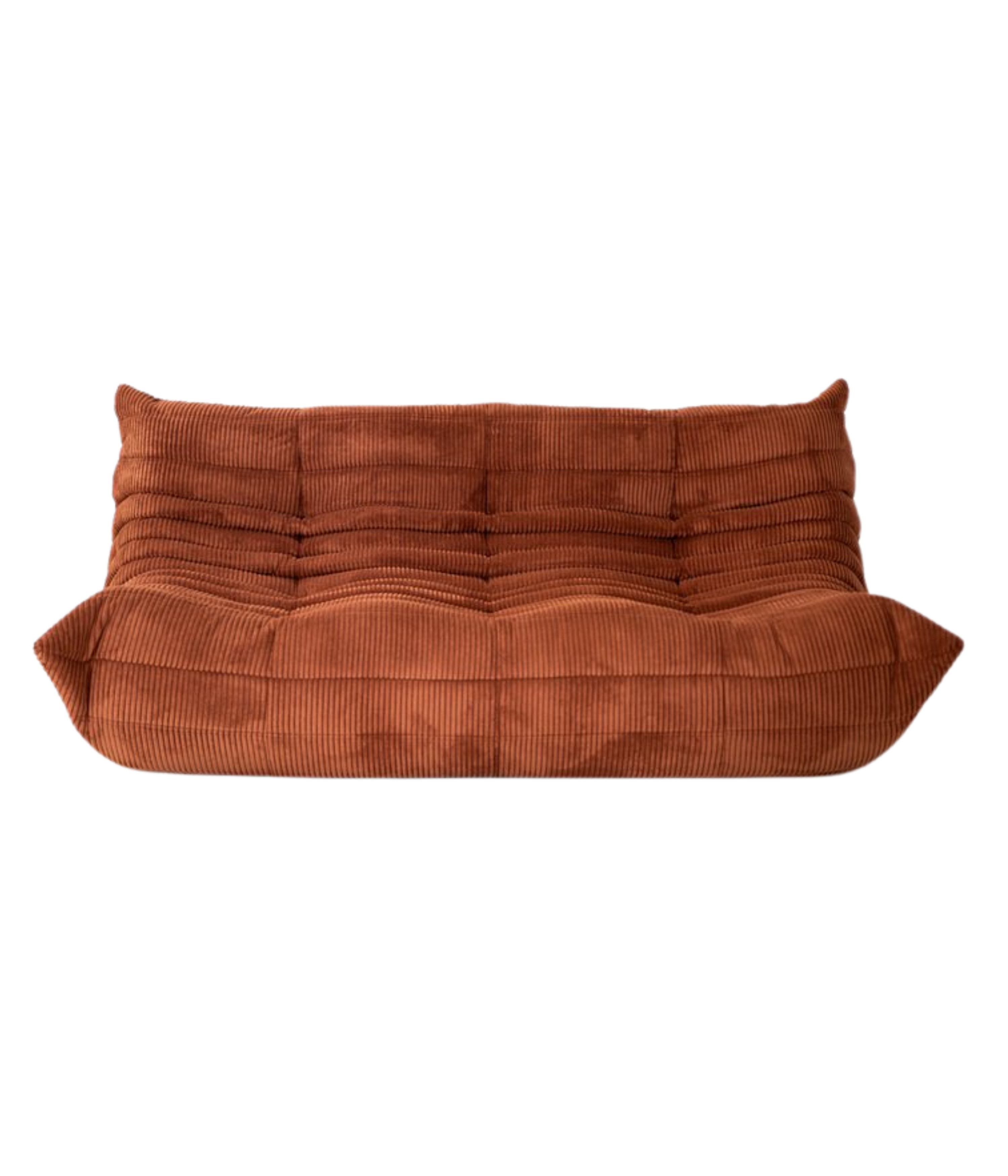 Togo_Three-Seater_Sofa_by_Michel_Ducaroy_for_Ligne_Roset,_Orange_Fabric,_France,_1970s