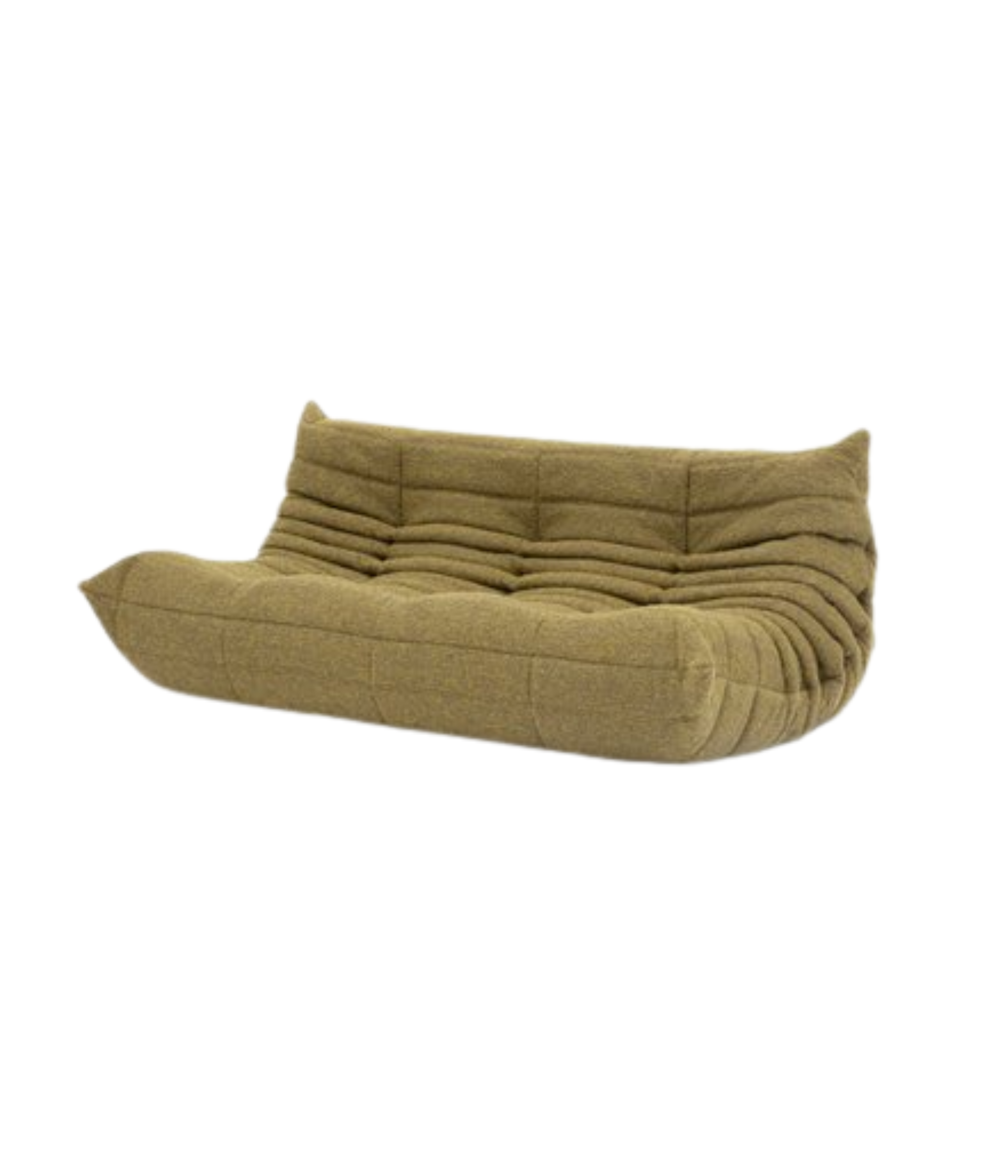 Togo_Three-Seater_Sofa_in_Olive_Bouclet_by_Michel_Ducaroy_for_Ligne_Roset