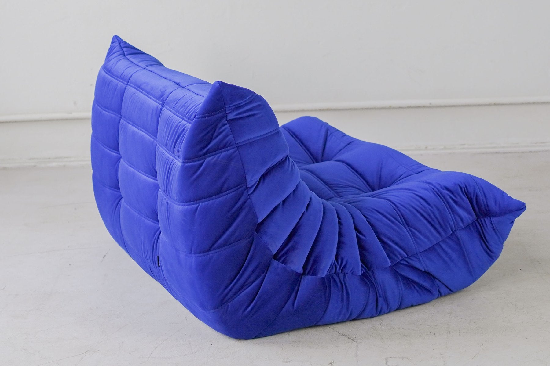 Togo_Two-Seater_Sofa_by_Michel_Ducaroy_for_Ligne_Roset,_Blue_Velvet,_France