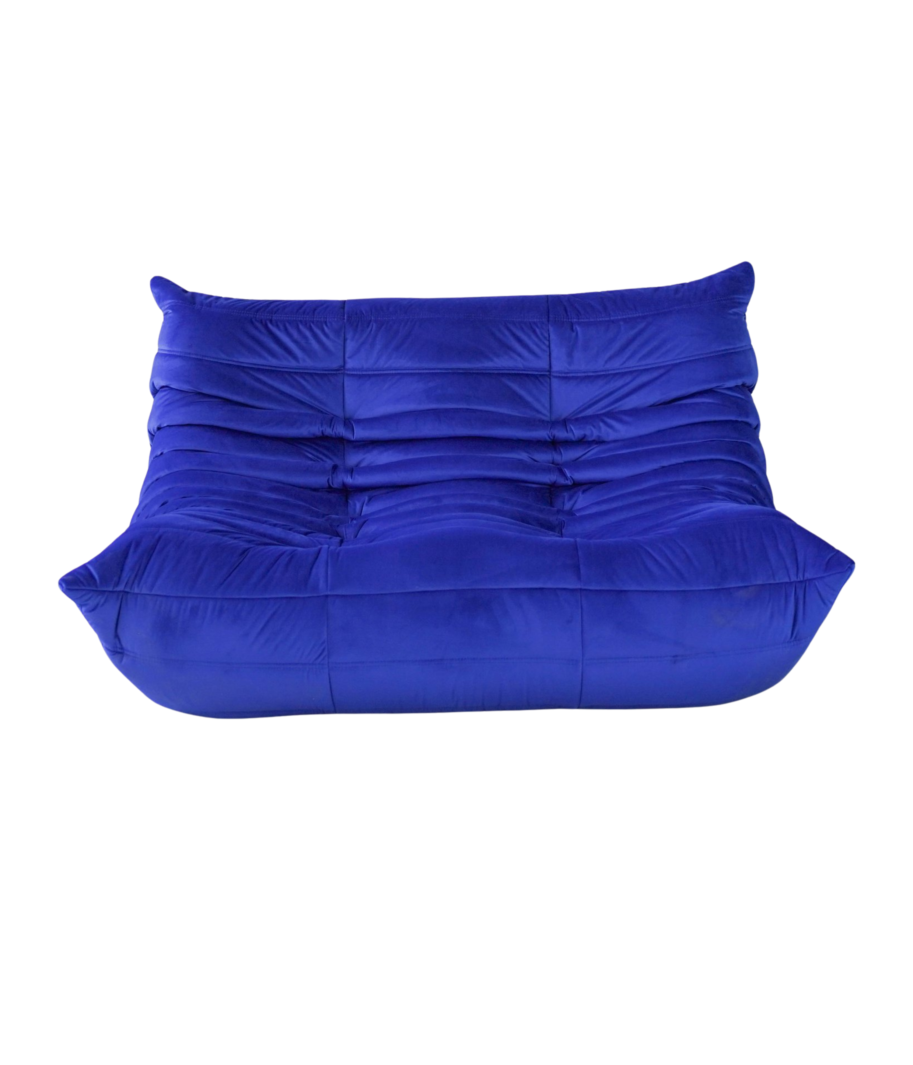 Togo_Two-Seater_Sofa_by_Michel_Ducaroy_for_Ligne_Roset,_Blue_Velvet,_France
