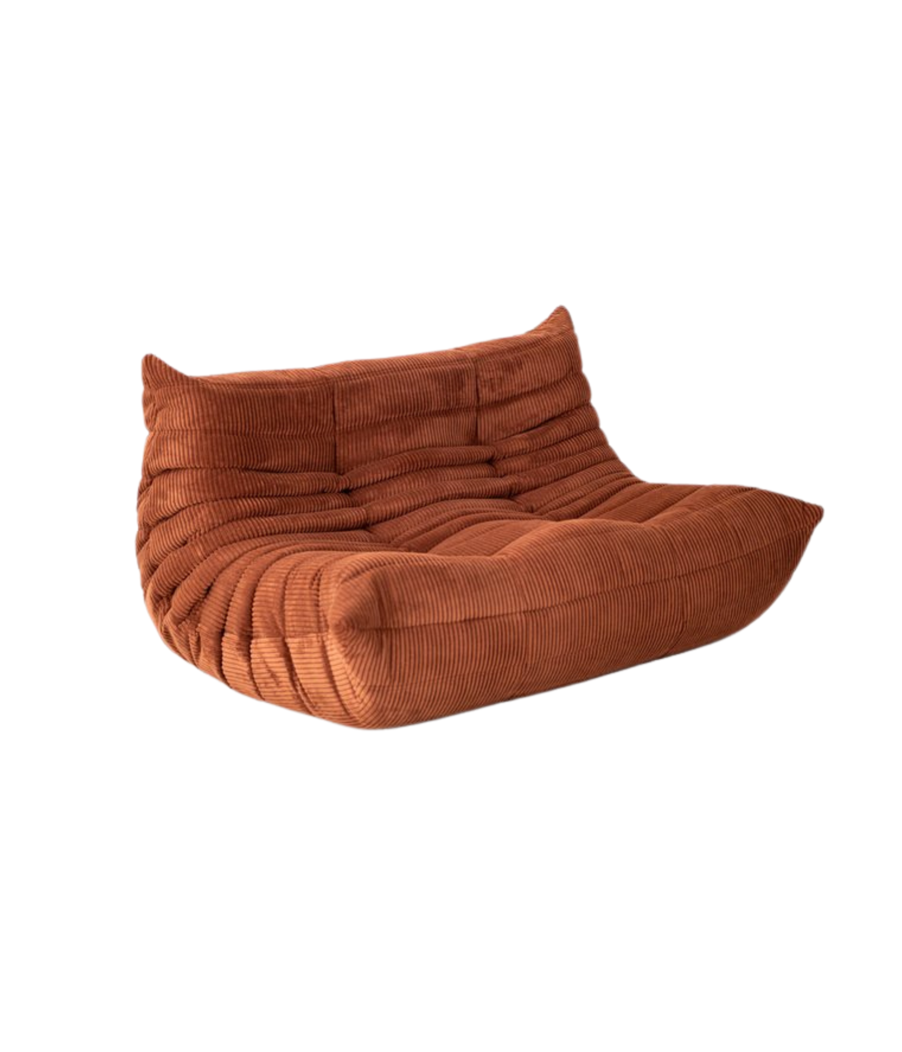 Togo_Two-Seater_Sofa_by_Michel_Ducaroy_for_Ligne_Roset,_Brown_Corduroy,_France
