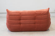 Togo_Two-Seater_Sofa_by_Michel_Ducaroy_for_Ligne_Roset,_Coral_Corduroy,_France