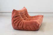 Togo_Two-Seater_Sofa_by_Michel_Ducaroy_for_Ligne_Roset,_Coral_Corduroy,_France