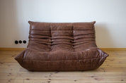 Togo_Two-Seater_Sofa_by_Michel_Ducaroy_for_Ligne_Roset,_Dark_Brown_Leather,_France
