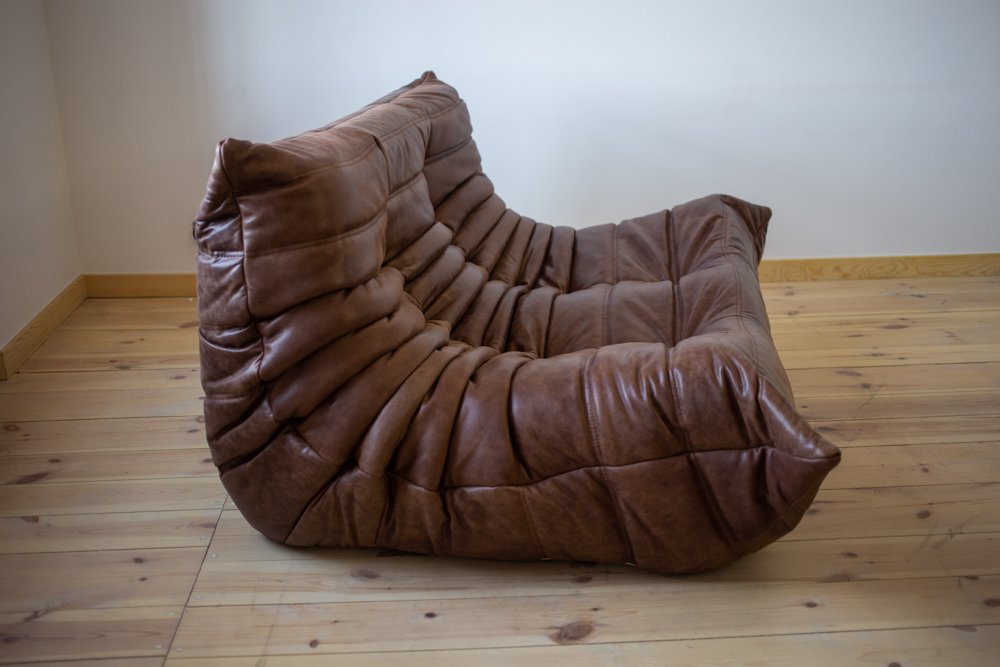 Togo_Two-Seater_Sofa_by_Michel_Ducaroy_for_Ligne_Roset,_Dark_Brown_Leather,_France