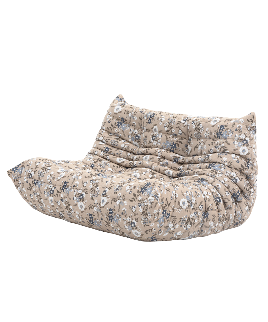 Togo_Two-Seater_Sofa_by_Michel_Ducaroy_for_Ligne_Roset,_Flower_pattern_fabric,_France,_1970s