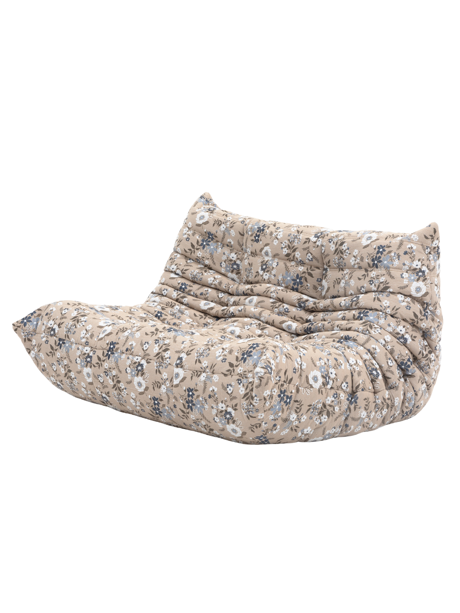 Togo_Two-Seater_Sofa_by_Michel_Ducaroy_for_Ligne_Roset,_Flower_pattern_fabric,_France,_1970s