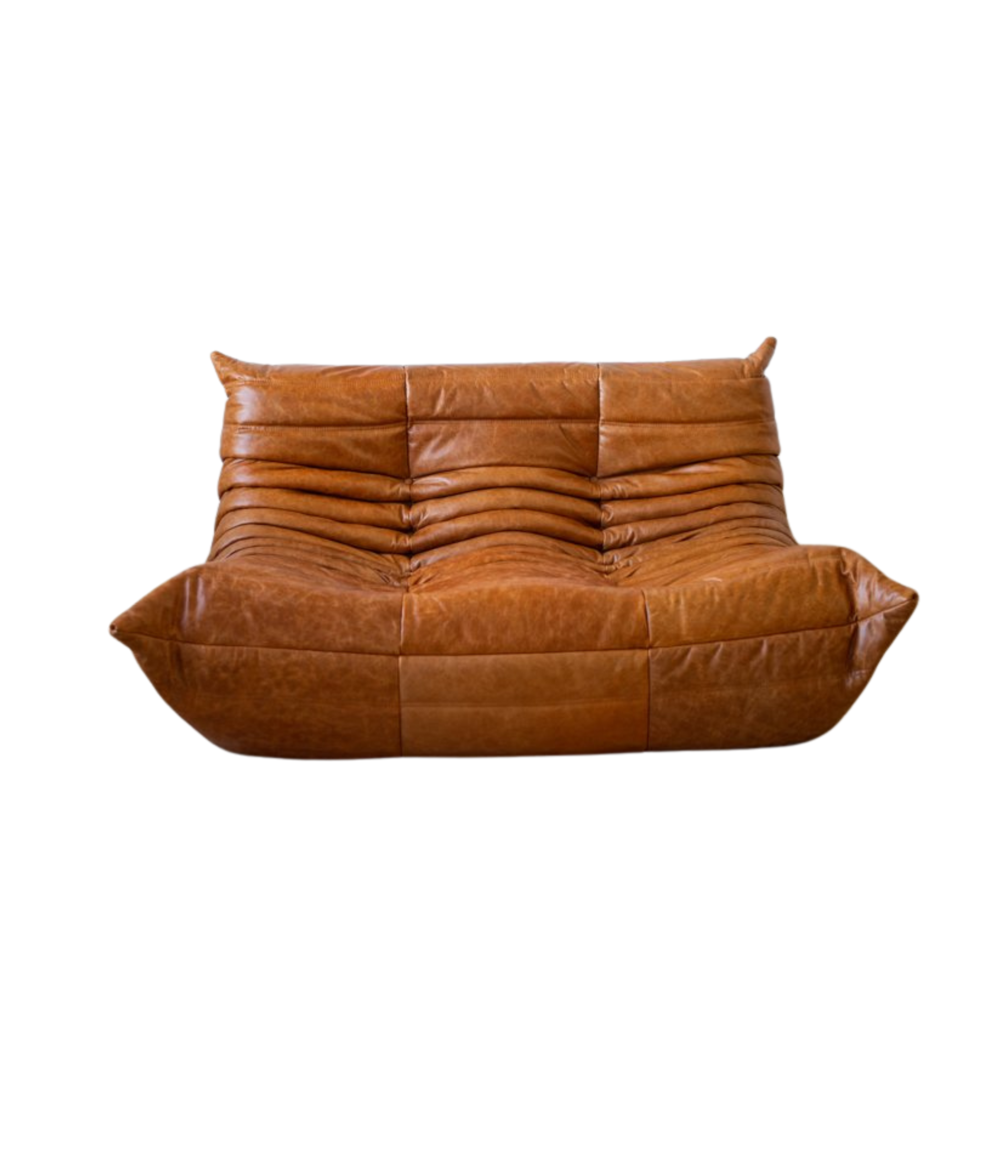 Togo_Two-Seater_Sofa_by_Michel_Ducaroy_for_Ligne_Roset,_Pine_Leather,_France
