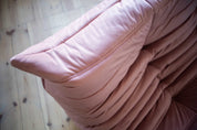 Togo_Two-Seater_Sofa_by_Michel_Ducaroy_for_Ligne_Roset,_Pink_Pearl_Velvet,_France