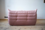 Togo_Two-Seater_Sofa_by_Michel_Ducaroy_for_Ligne_Roset,_Pink_Pearl_Velvet,_France