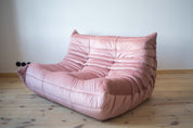 Togo_Two-Seater_Sofa_by_Michel_Ducaroy_for_Ligne_Roset,_Pink_Pearl_Velvet,_France