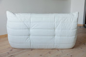 Togo_Two-Seater_Sofa_by_Michel_Ducaroy_for_Ligne_Roset,_White_Leather,_France