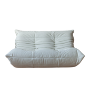 Togo_Two-Seater_Sofa_by_Michel_Ducaroy_for_Ligne_Roset,_White_Leather,_France