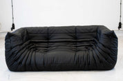 Togo_Two-Seater_Sofa_with_Arms_in_Black_Leather_by_Michel_Ducaroy_for_Ligne_Roset,_France,_1970s