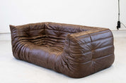 Togo_Two-Seater_Sofa_with_Arms_in_Brown_Leather_by_Michel_Ducaroy_for_Ligne_Roset,_France,_1970s