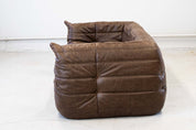 Togo_Two-Seater_Sofa_with_Arms_in_Brown_Leather_by_Michel_Ducaroy_for_Ligne_Roset,_France,_1970s