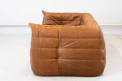 Togo_Two-Seater_Sofa_with_Arms_in_Brown_Pine_Leather_by_Michel_Ducaroy_for_Ligne_Roset,_France,_1970s