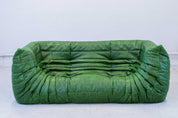 Togo_Two-Seater_Sofa_with_Arms_in_Green_Leather_by_Michel_Ducaroy_for_Ligne_Roset,_France,_1970s