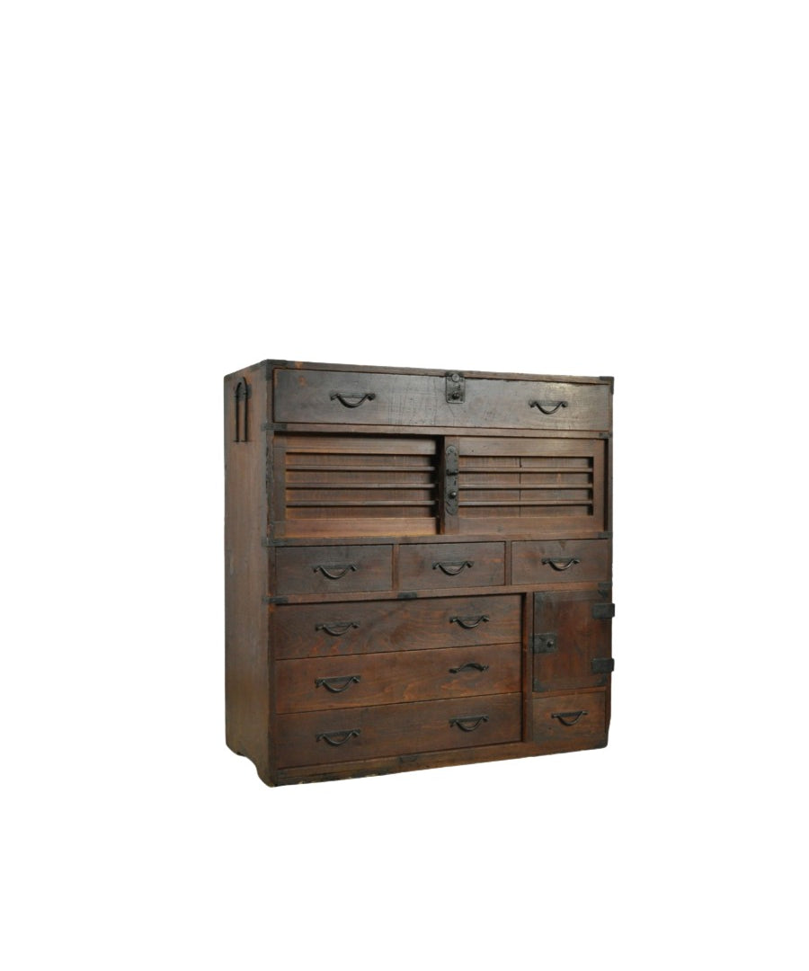 Traditional_JAPANESE_wooden_Tansu_storage_cabinet_(trunk),_ca._1900