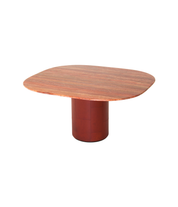 Travertine_and_Leather_Dining_Table_by_Afra_and_Tobia_Scarpa_for_B&B_Italia,_Italy_1970s