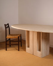 20th_Century_Travertine_Dining_Table_by_Claude_Berraldacci,_France