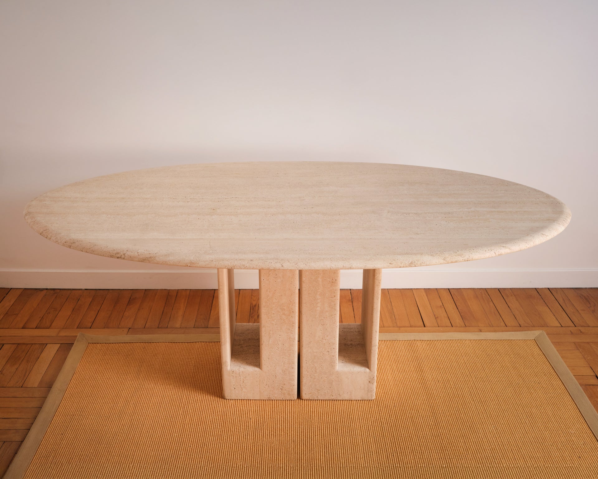 20th_Century_Travertine_Dining_Table_by_Claude_Berraldacci,_France