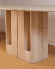 20th_Century_Travertine_Dining_Table_by_Claude_Berraldacci,_France