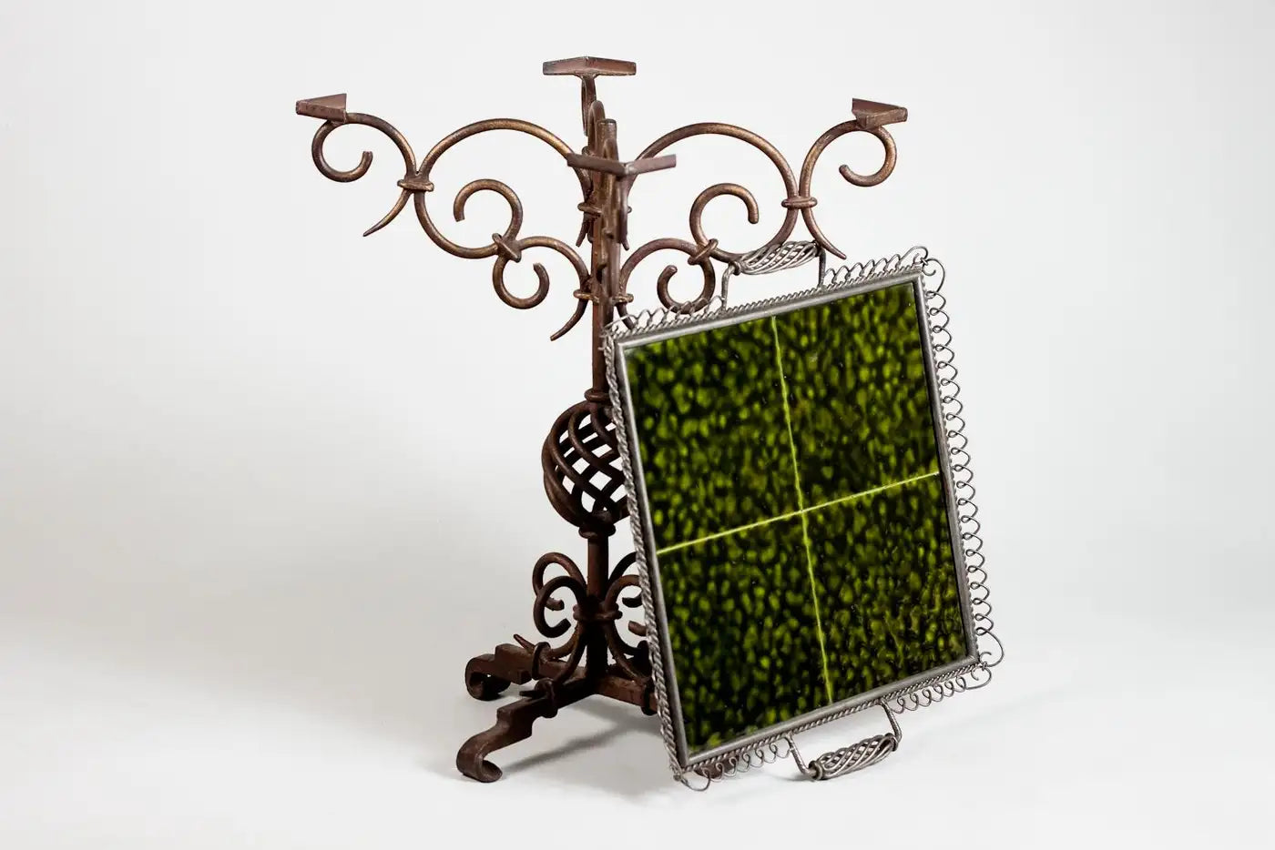 Tray_Table_Antti_Hakkarainen_Wrought_Iron_Ceramic_Taidetakomo_1930s_Finland